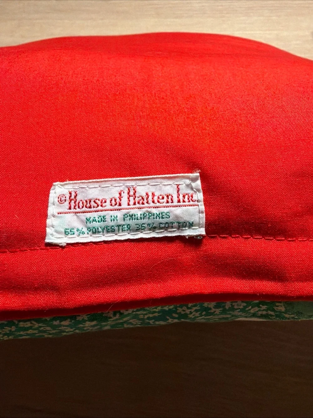 Vintage House Of Hatten Christmas Santa Appliqué Throw Pillow Sleigh Reindeer 90